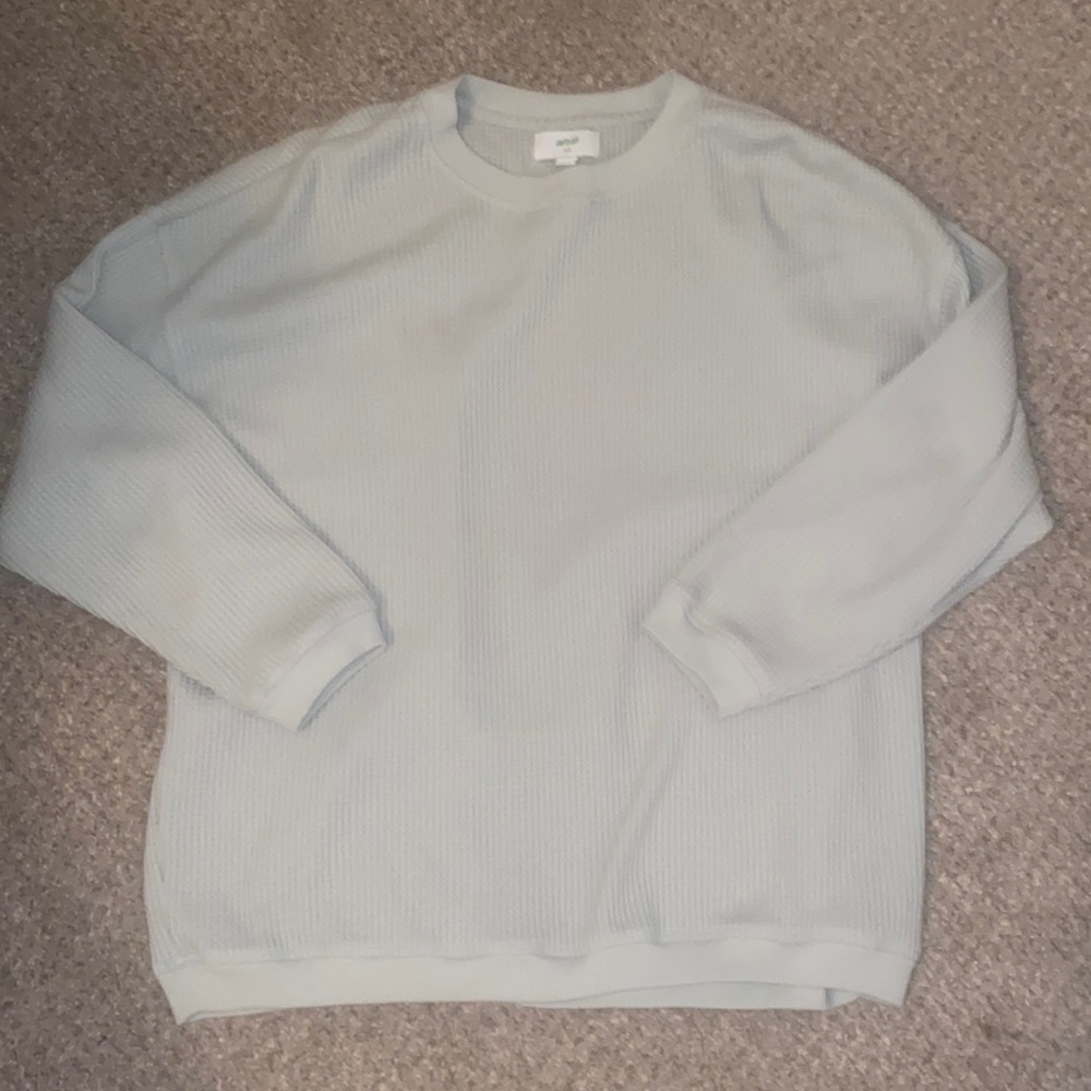 aerie waffle knit sweater